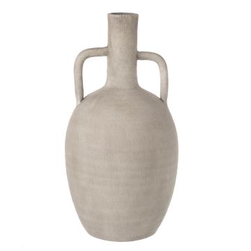 Vase Athena Ceramic Grey H.30.5cm