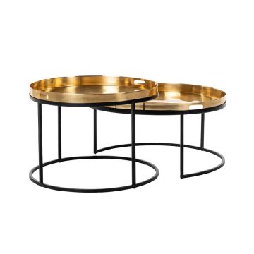 Dustin Gold Nesting Coffee Tables