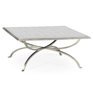 √É‚Ä∞glomis√É¬© and silver iron square coffee table