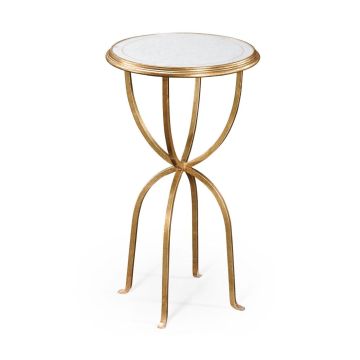 √É‚Ä∞glomis√É¬© & gilded iron lamp table with bunched legs 