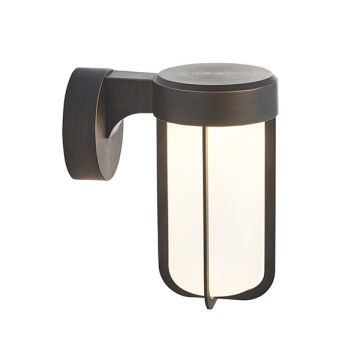 Windsor Frosted Outdoor Wall Light 16W Bronze