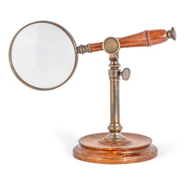 Authentic Models Magnifying Glass with Bronzed Stand
