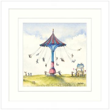 Carousel and Lemonade by Catherine Stephenson - Framed Print