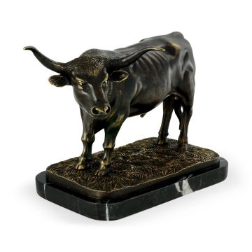 Longhorn Bull in Bronze