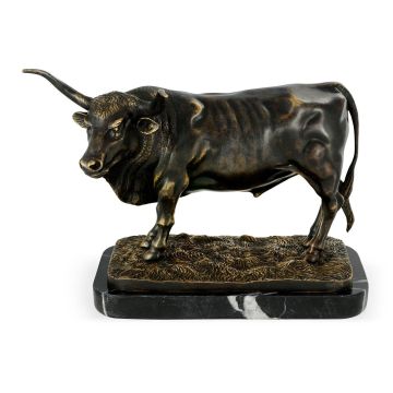 Longhorn Bull in Bronze