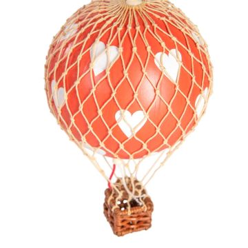 Hot Air Balloon Mobile Red Hearts