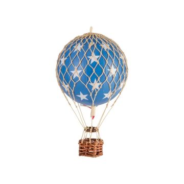 Floating The Skies Small Hot Air Balloon Blue Stars