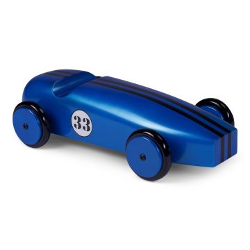 Wooden Model Car in Blue