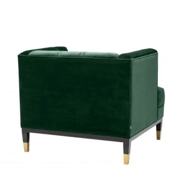 Chair Castelle in Green Velvet