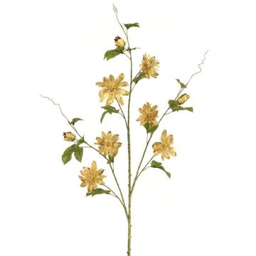 Artificial Passiflora Spray Gold