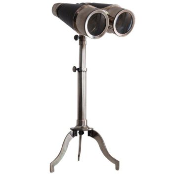 Binoculars With Tripod Victorian In Silver