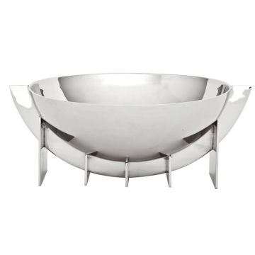 Bowl Bismarck in Silver Stainless Steel