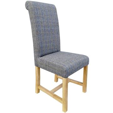 Rollback Dining Chair Windermere in Harris Tweed