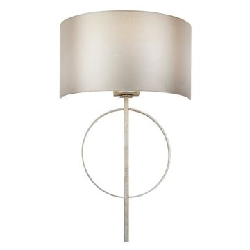 Vermont Silver Wall Light in Mink