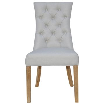 Henley Natural Button Back Dining Chair
