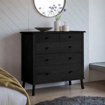 Chest of Drawers Nordic in Black Oak