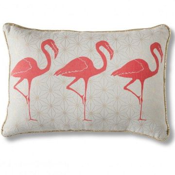 Cushion Flamingo Trio Tropical