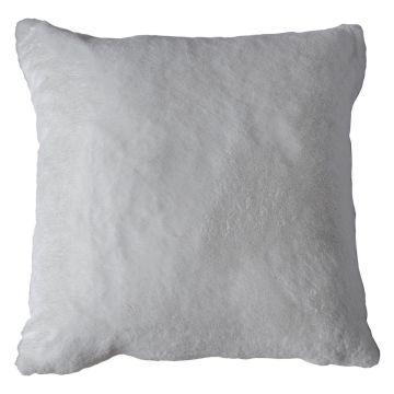 Cushion Polar in Faux Fur Silver