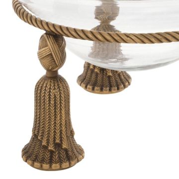 Decorative Bowl Tassel in Vintage Brass