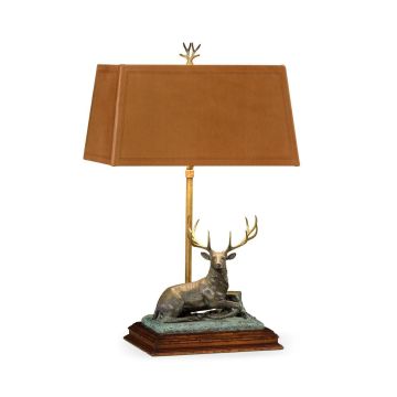 Table Lamp Deer in Dark Bronze