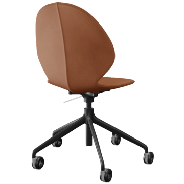 Desk Chair Basil in Cognac Regenerated Leather