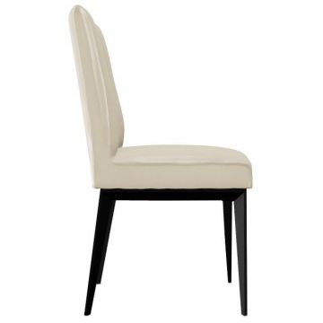 Dining Chair Romy in Cream Leather