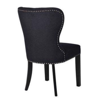 Pavilion Chic Dining Chair Sameer with Black Button Back