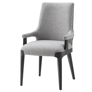 Dayton Dining Chair with Arms in Matrix Pewter
