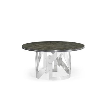 Round Dining Table in Grey Eucalyptus