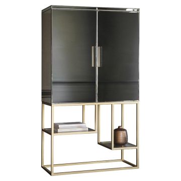 Drinks Cabinet Tottori Gold Frame