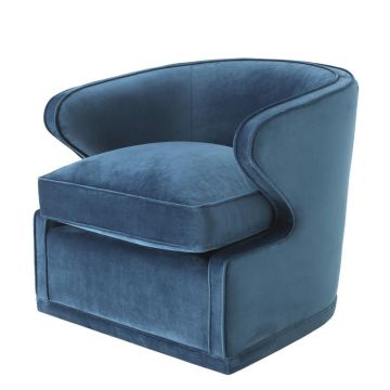 Eichholtz Chair Dorset in Blue Velvet 