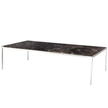 Eichholtz Coffee Table Henley with Marble Top - Nickel