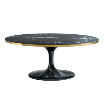 Eichholtz Coffee Table Parme Oval in Faux Marble