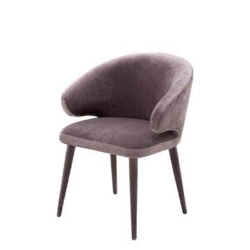 Eichholtz Dining Chair Cardinale in Taupe Velvet