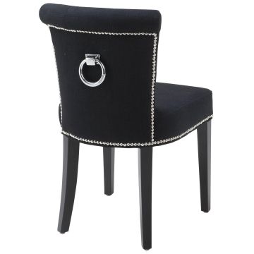 Key Largo Chair in Black Linen