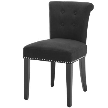 Key Largo Chair in Black Linen