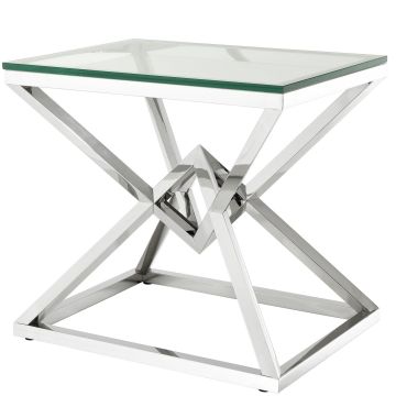 Eichholtz Side Table Connor - Polished stainless steel 