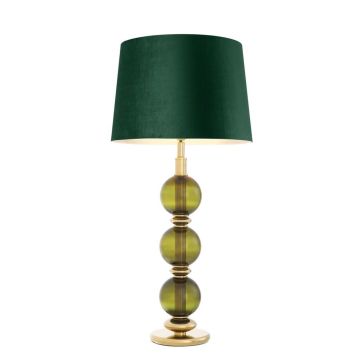 Eichholtz Table Lamp Fondoro with Velvet Green Shade