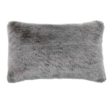 Faux Fur Cushion Alaska in Grey