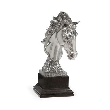 Stallion Horse Head Figurine on Base