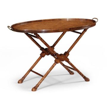 Oval Serving Tray on Stand Monarch