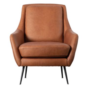 Bedford Brown Leather Armchair