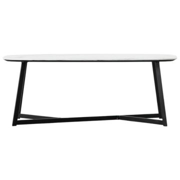 Charlotte White Marble Effect Coffee Table