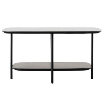 Mesa Square Black Marble Effect Coffee Table