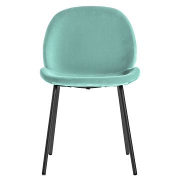 Denmark Velvet Dining Chair in Mint Green Set of 2