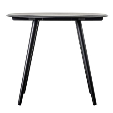 Detroit Round Black Dining Table