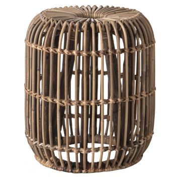 Maputo Small Side Table in Rattan