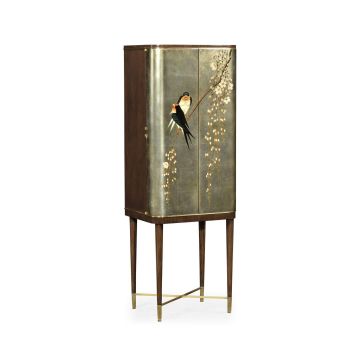Drinks Cabinet with Hand Painted Birds