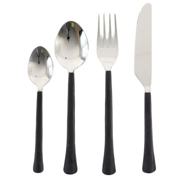 Taylor Black Cutlery Set x16