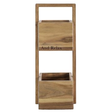 And Relax Wooden Bathroom Caddy